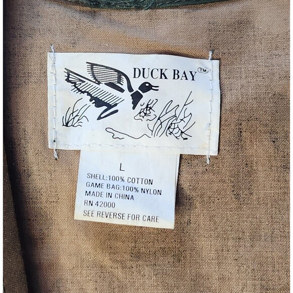 Vintage Duck Bay Camo Hunting Shooting Water Fowl Vest W/ Shell Holders Mens Lg - Picture 4 of 13